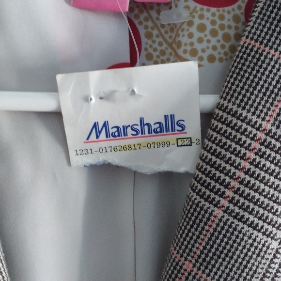 Phoebe Couture Brown Plaid Two Button Blazer Jacket 12 - Picture 5 of 13